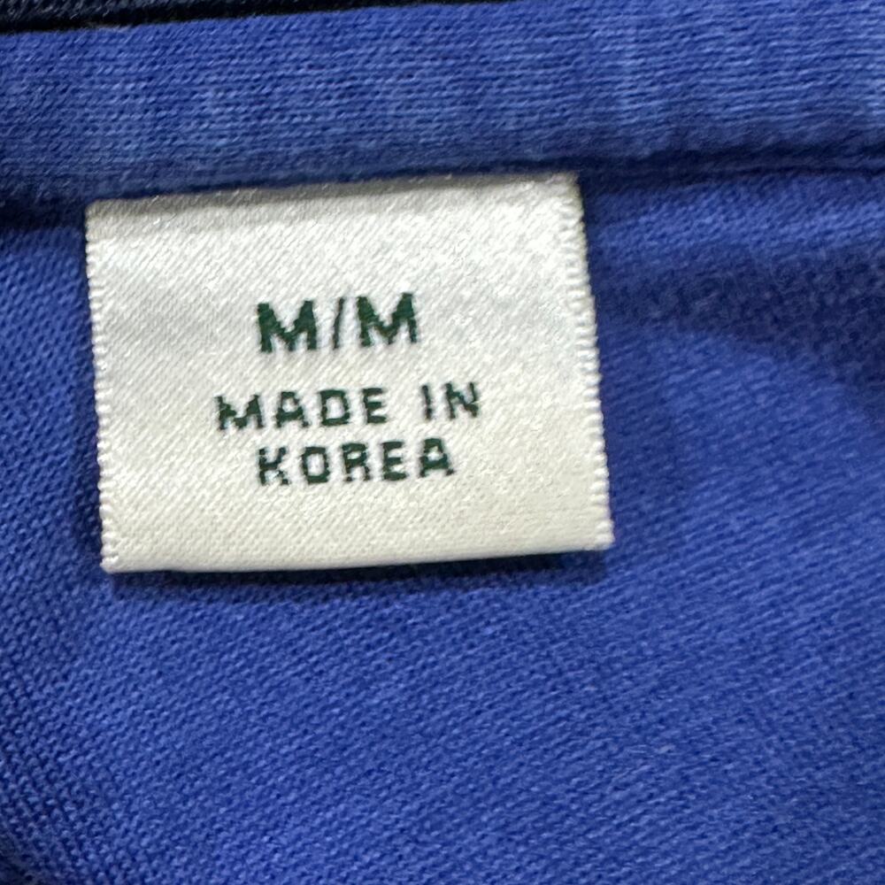 Cutter Buck Polo Shirt Mens M Striped 100% Mercerized Cotton Blue Pink Yellow - Picture 6 of 8